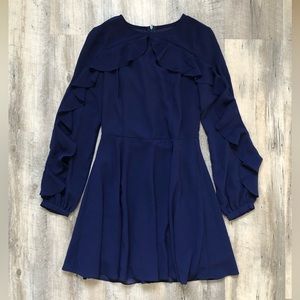 Lulu’s Blue Ruffle Sleeve Dress
